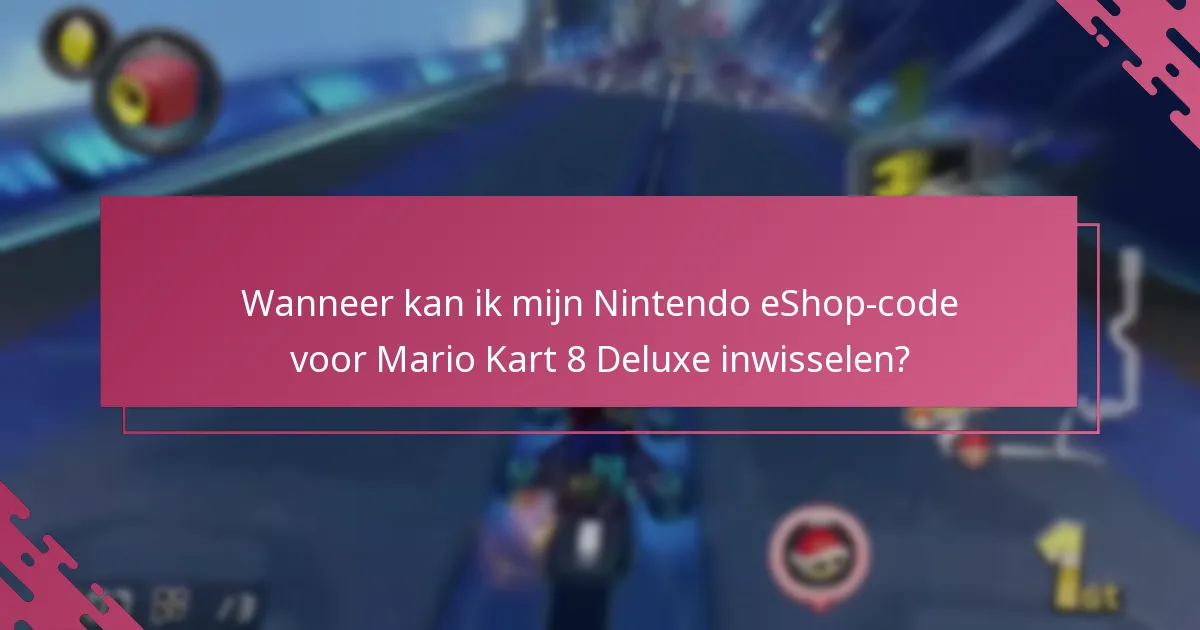 Welke beperkingen zijn van toepassing op het inwisselen van Nintendo eShop-codes voor pre-orders?