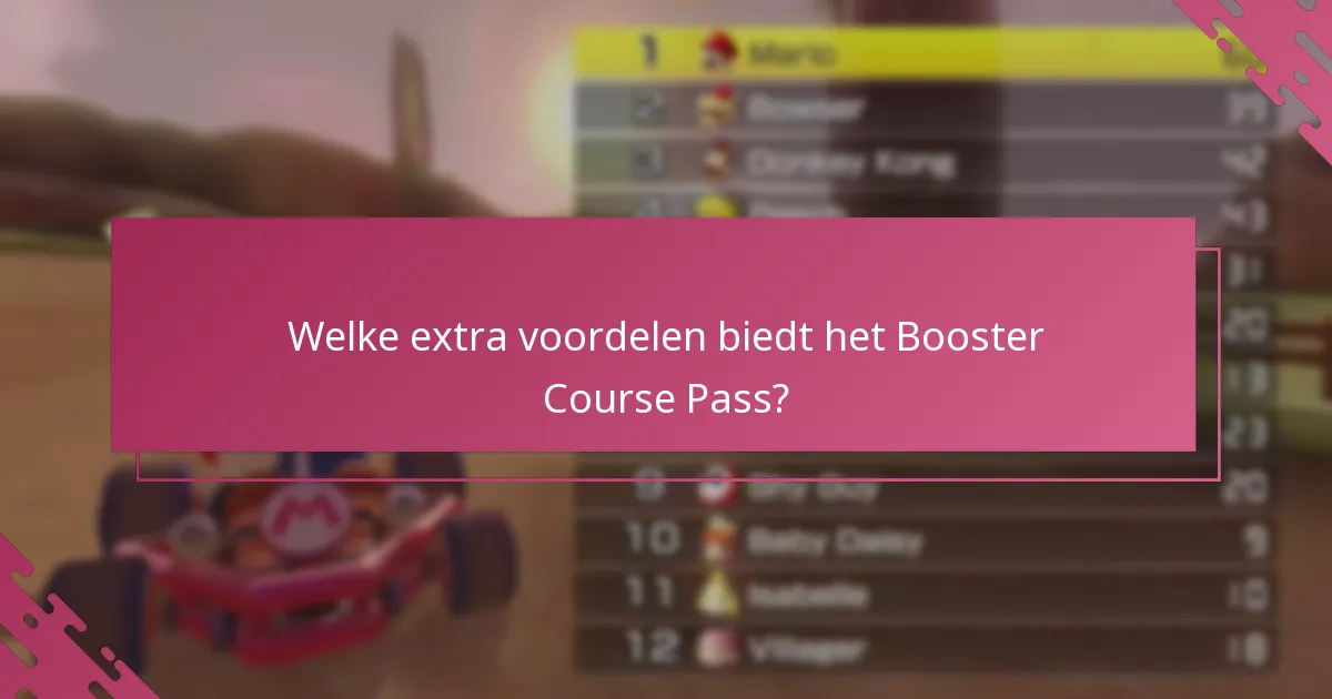 Welke extra voordelen biedt het Booster Course Pass?